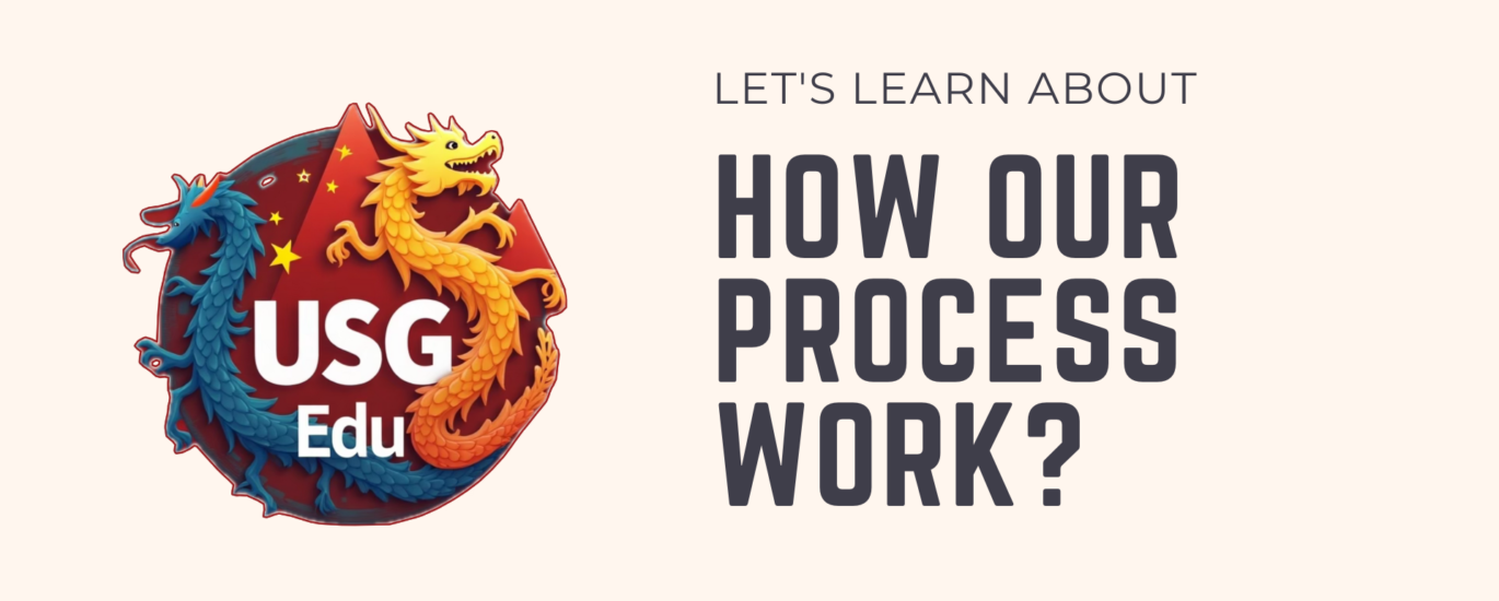 How our Process Work - USG EDU - China - Study in china - Work in China